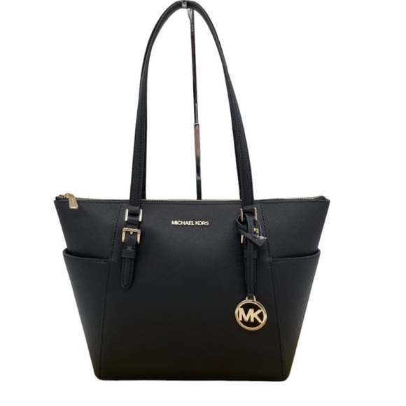 Michael Kors Charlotte Tote Bag Black - Picture 1 of 13